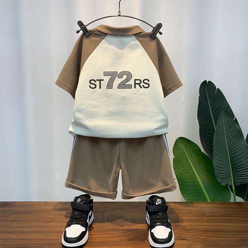 Stylish Summer Polo Set For Boys With Short Sleeves And Soft Cotton Fabric Perfect For Ages 3 To 8