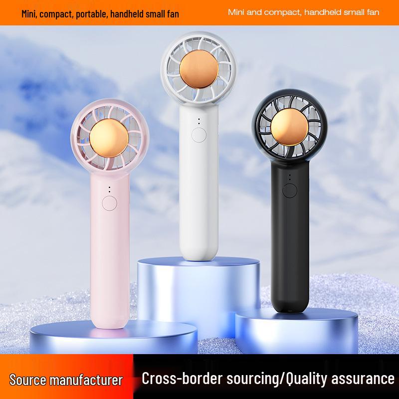 New USB Rechargeable Mini Handheld Fan with Strong Wind Power