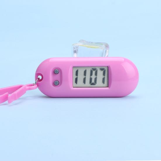 Electronic Clock Silent Display Portable Student LCD Digital Exam Study Desktop Clock Keychain