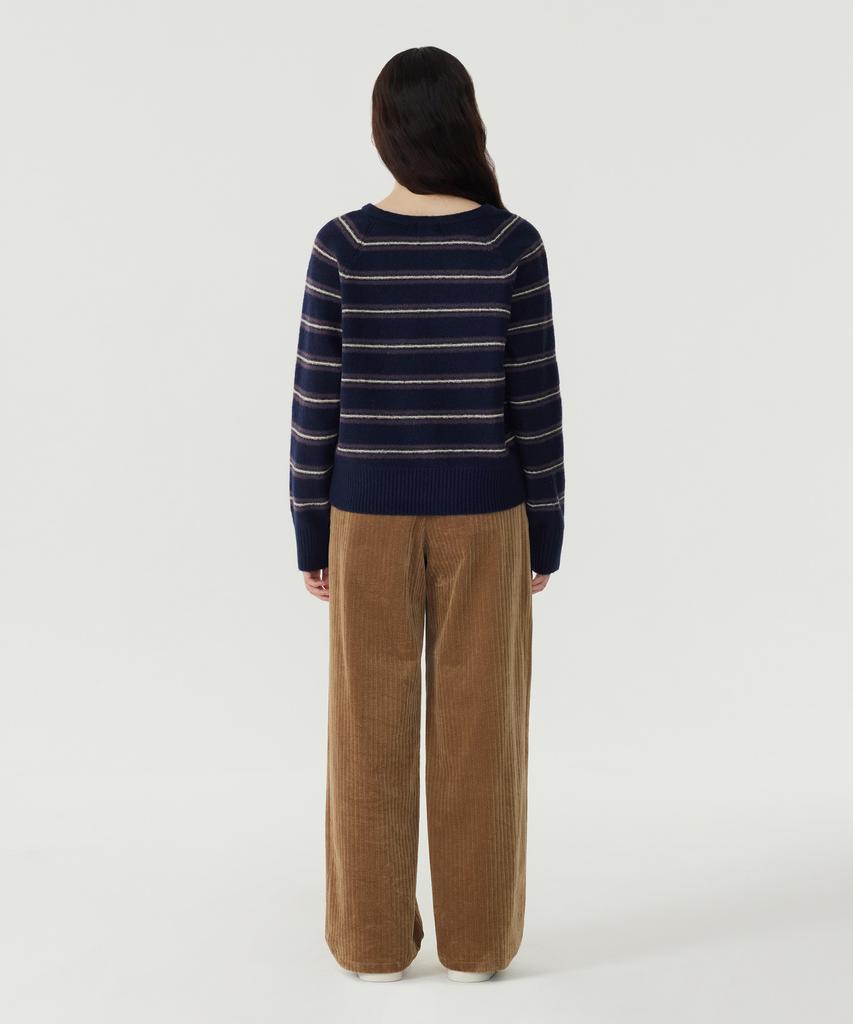 COVERNAT WOMAN Corduroy Pintuck Pants Beige