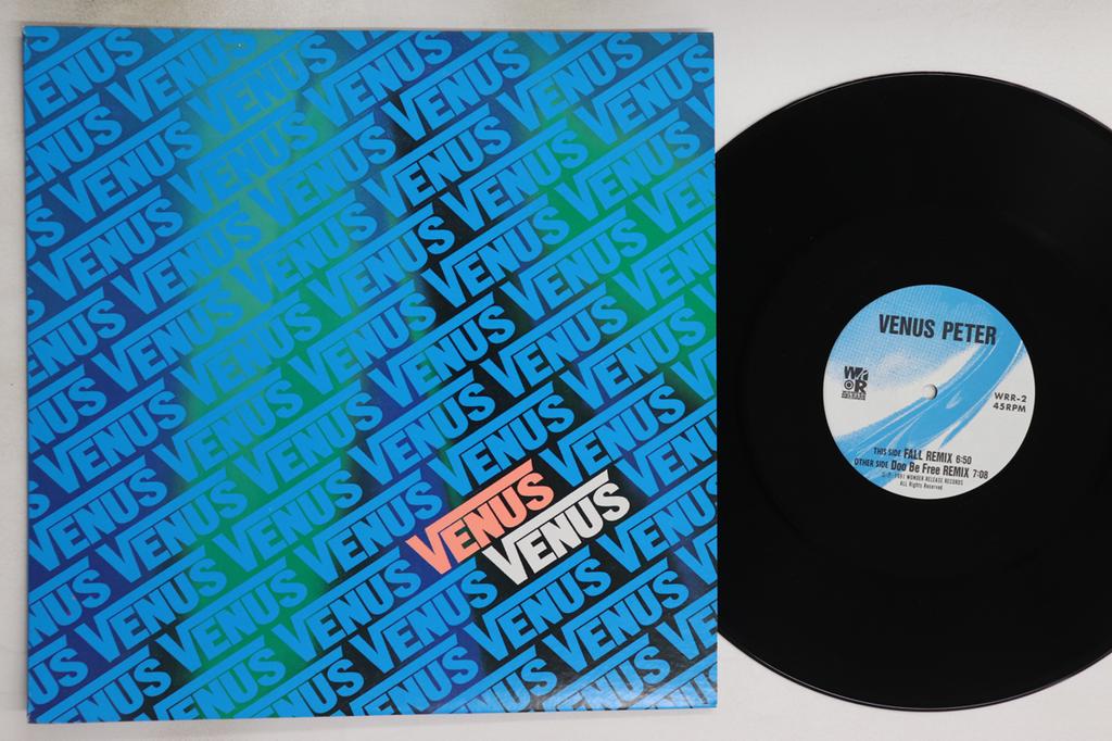 12inch Record VENUS PETER - Doo Bee Free (Remix) / Fall (Remix) WRR2 WONDER RELEASE 1991 Japan Japanese Pop/Rock Used
