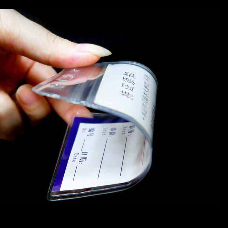 PVC Waterproof Card Cover Name Tag Employee ID Holder DD-12358