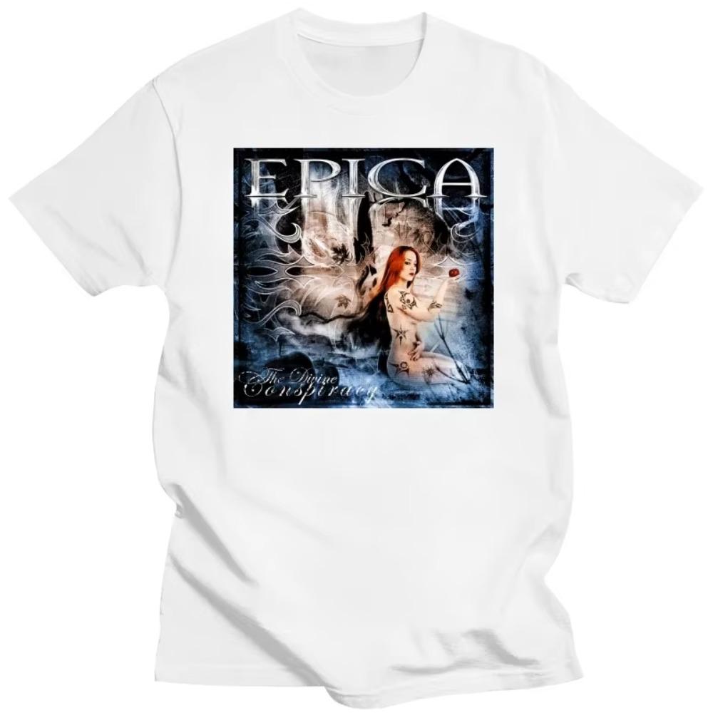 Pánské módní letní bavlněné tričko s krátkým rukávem, symfonická metalová kapela, epické tričko, ležérní Harajuku Streetwear Hip Hop Tee Tops