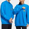 Adidas Embroidered Crew Neck Sweatshirt Unisex Sweatshirt Blue HD7289