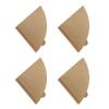 100pcs Coffee Filters Soft Texture Wood Pulp Coffee Filter Paper Cone for Drip Coffee Maker