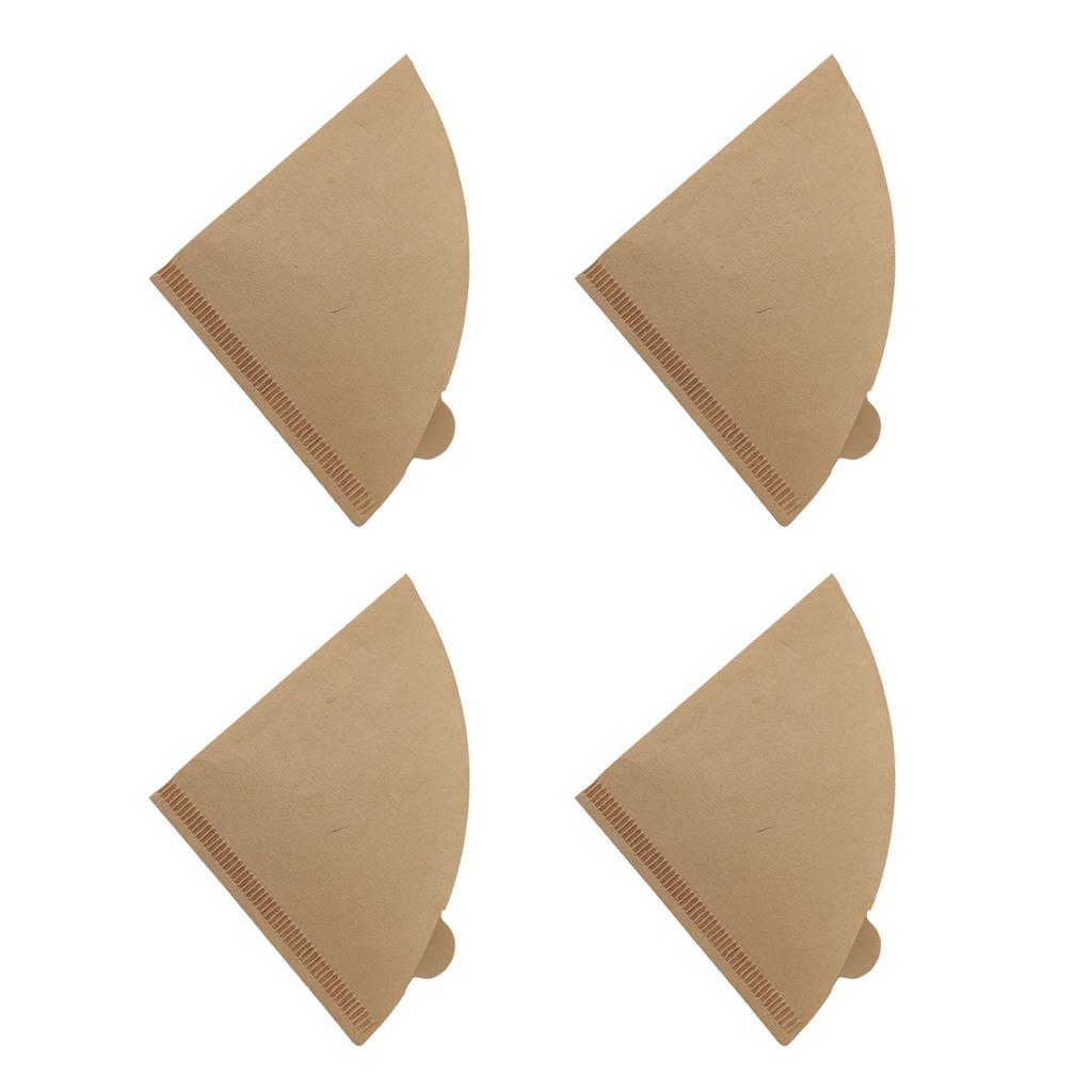 100pcs Coffee Filters Soft Texture Wood Pulp Coffee Filter Paper Cone for Drip Coffee Maker