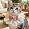Cat and Dog Lace Bow Bib with Bell - Cute Pet Scarf Decoration