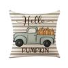 Autumn Thanksgiving Pillow Cover Pumpkin Sunflower Polyester Print Nordic Home Living Room Sofa Cushion Cover