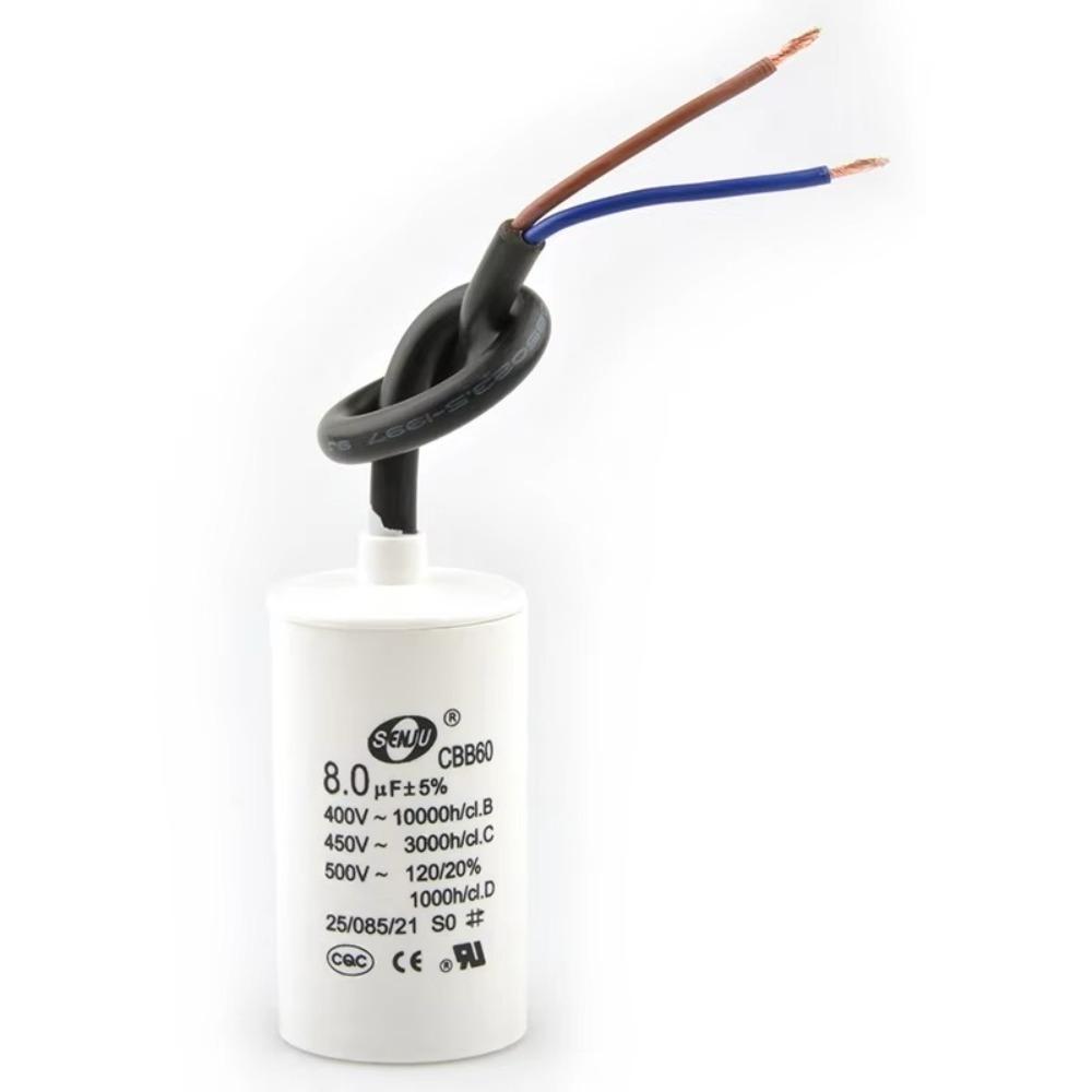 Capacitor de Partida para Motor 450V Capacitor Redondo para Bomba d'Água Capacitor Confiável para Máquina de Lavar