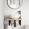 VidaXL Wall-mounted Washbasin Shelf Steel and Solid Acacia Wood 3302763