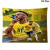 Neymar Wall Tapestry Aesthetic Wall Hanging Printed Fabric Blanket Decorative Tapestries for Bedroom Living Room Home Decor