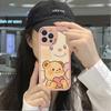 Slim Skin Feeling Cartoon Flowers Tulipany Miękkie silikonowe etui ze skóry PU na telefon Samsung Xiaomi Poco Redmi