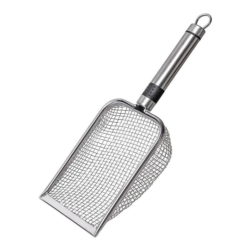 Cat Litter Scoop Plastic Handle Cat Litter Scoop Stainless Steel Handle Litter Scoop Pet Cleaning Tools