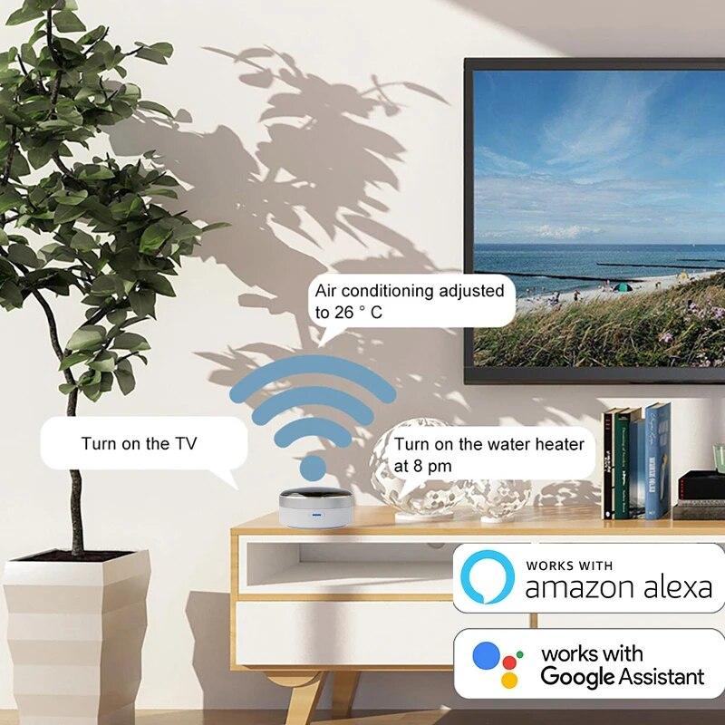 Tuya Smart Home Intelligent Room Wifi Universal IR Remote Control Supports Siri,Alexa, Google Home