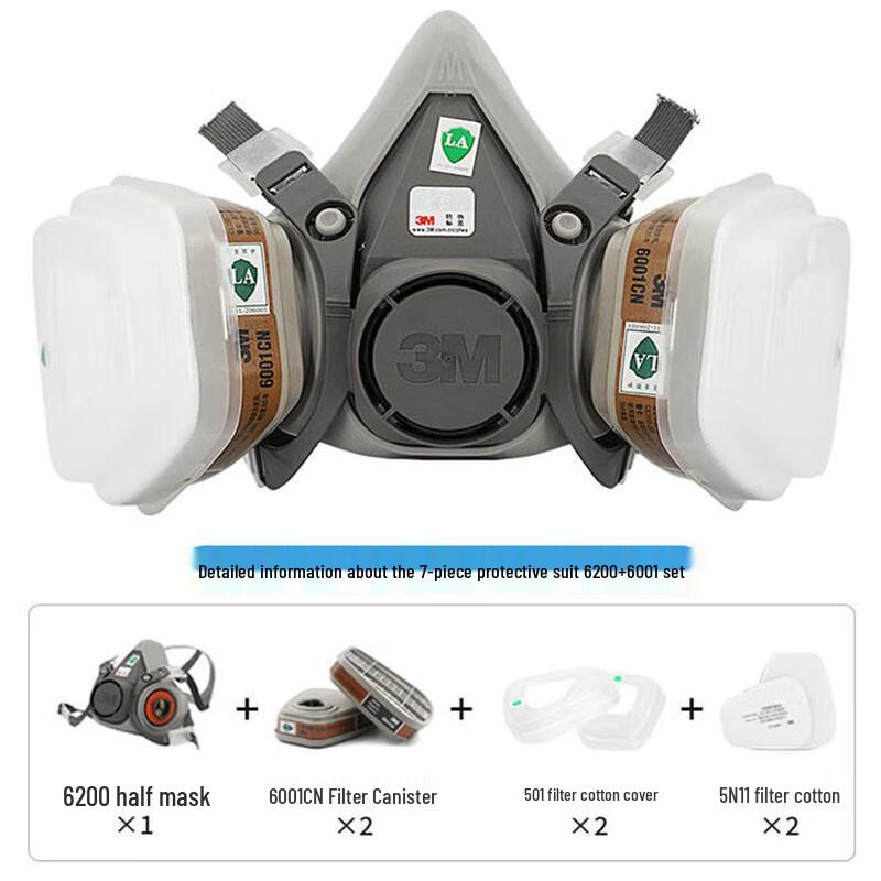 3M 6200 Half Face Respirator Kit