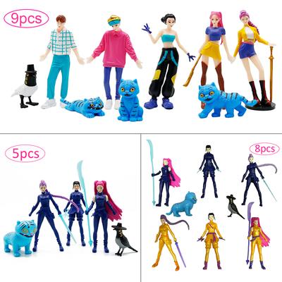 K Pop Demon Hunters Figure Kpop Demon Hunters Figures Huntrix Figures Toy Derpys Tiger Rumi Mira Zoey Sussy Figurine Ornament