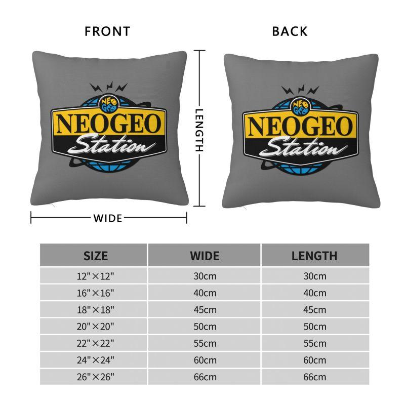 Custom Neo Geo Station Play Game Pillow Case 45X45Cm Nordic Cushion Cover Square Pillowcase