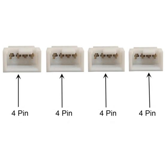 PWM Fan Splitter Adapter Cable Computer 4 Pin CPU Fan Splitter PC 4