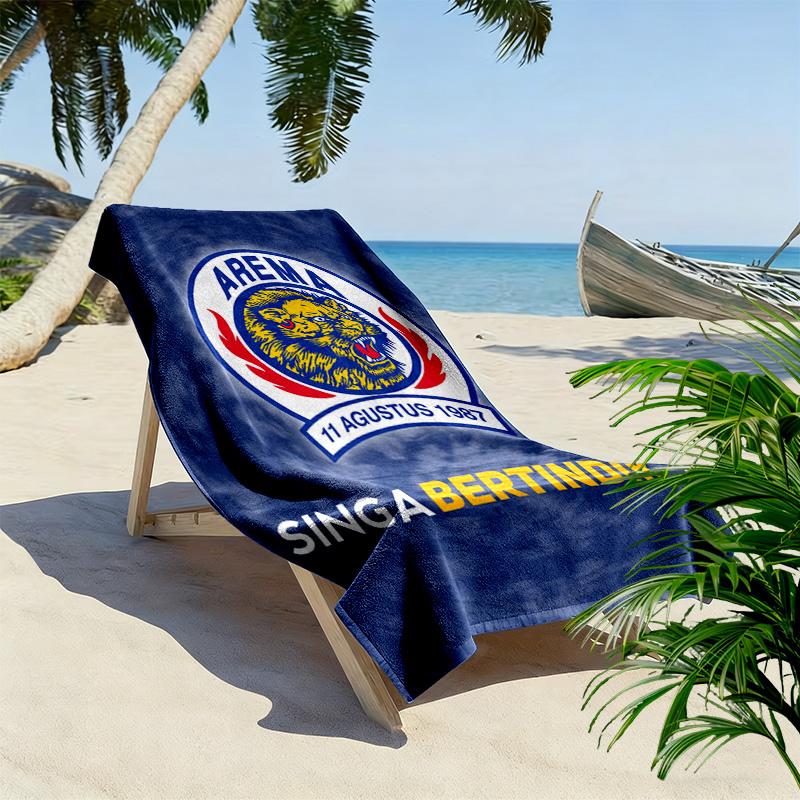 AREMA MALANG Print Beach Towel, Large Soft Quick Dry Towel for Beach Camping Swimming