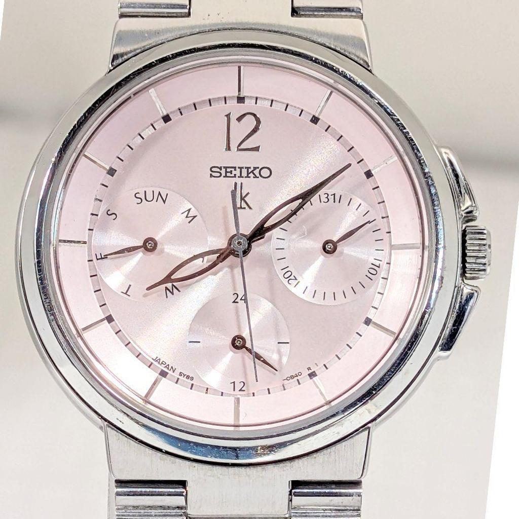 Used SEIKO LUKIA Ladies Battery Replaced Working Condition S-26
