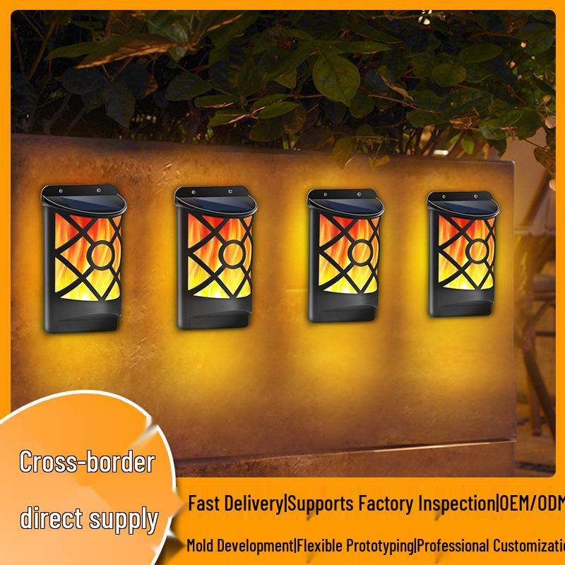 

Popular Solar Flame 66LED Outdoor Garden Wall Light Single Pack