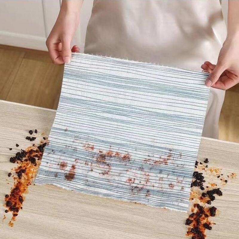 40Pcs/Roll Kitchen Lazy Dishcloth Rag Reusable Cleaning Cloths Strong Absorbent Thicken Multi-Purpose Non-Woven Towel