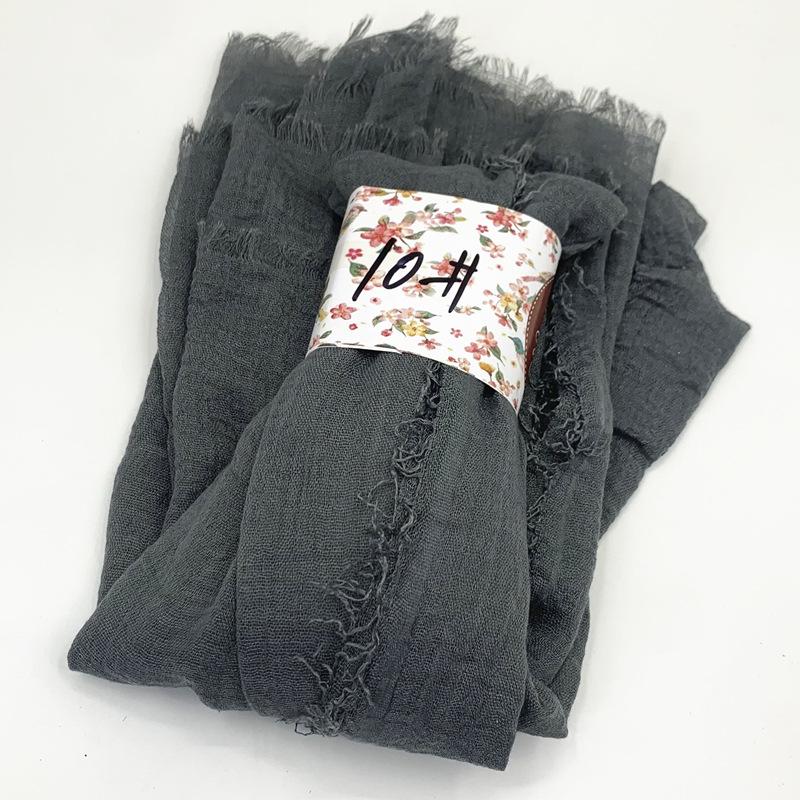 Women Cotton Scarf New Summer Girls Solid Color Sunscreen Thin Scarves Soft Shawl Foulard Viscose Spring Lady Wrap Shawls