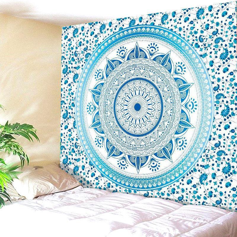 Large Golden Ombre Mandala Wall Tapestry Traditional Indian Hippie Room Decoration Oriental Artist Indian Bedroom Hanging