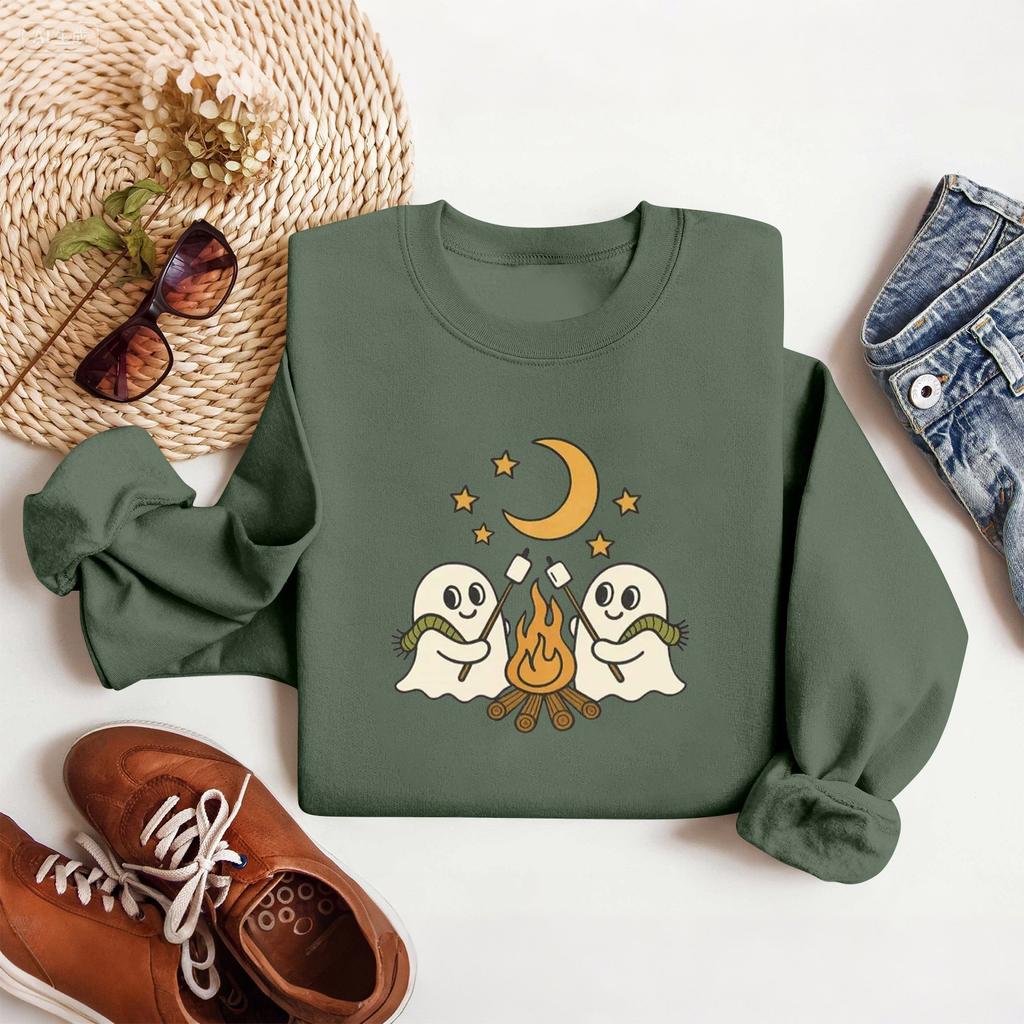 Damen Oberteile Damen Langarm Sweatshirt Lässig Rundhals Locker Geschnitten Pullover Fleece Oberteile