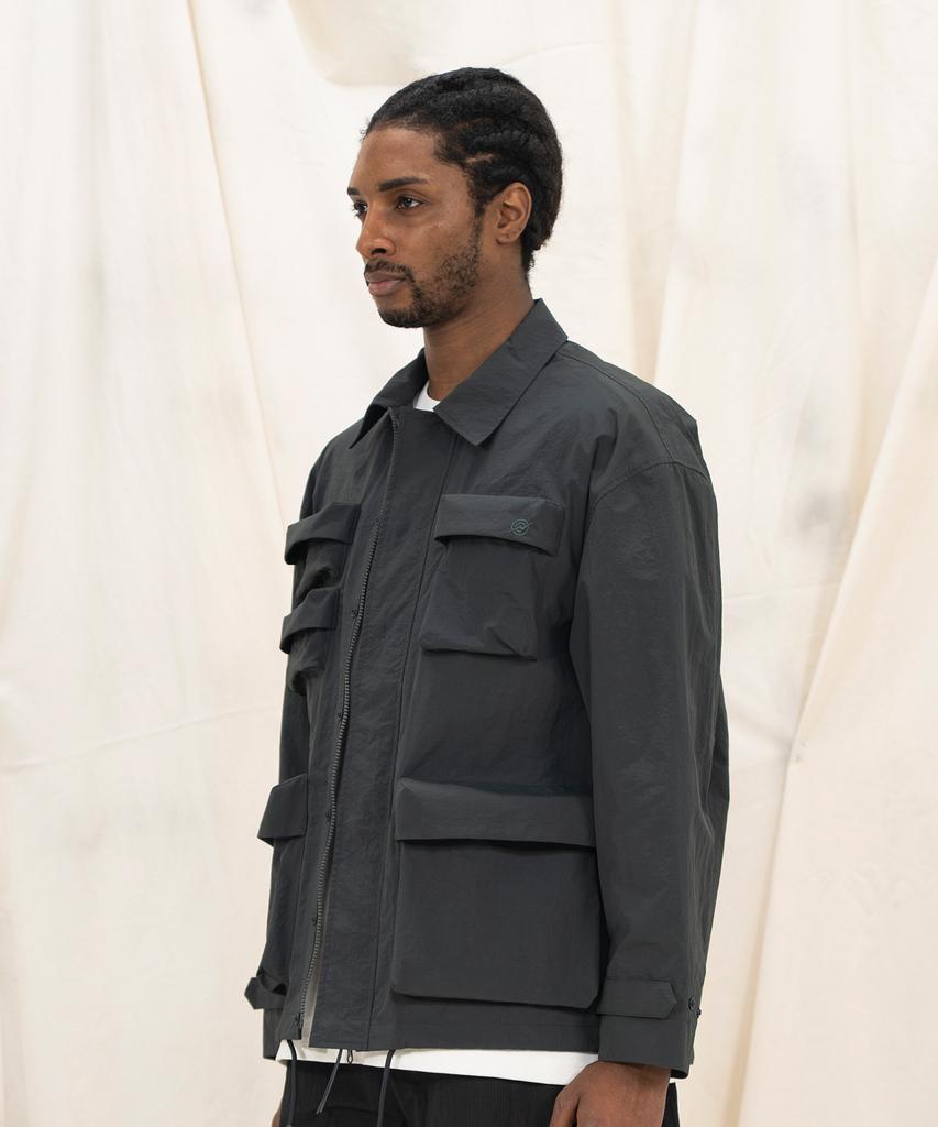 Kalapatthar Nylon Silky M-65 Field Jacket - Charcoal