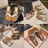 Internet celebrity fashion cool slippers women's summer wear high sense with skirt new French flat casual beach shoes