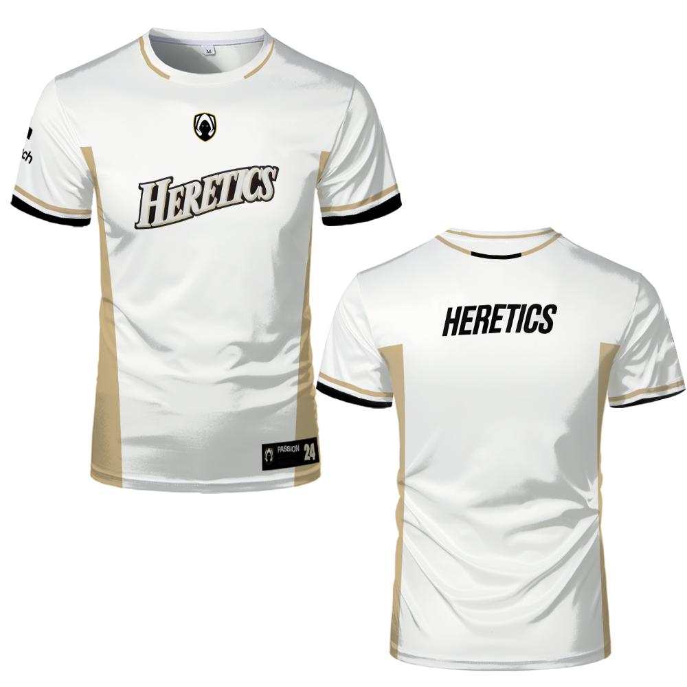 Cosplay Esports Team HERETICS T-Shirt 2024 Neue Champions Uniform Jersey T-Shirt VALORANT VCT Atmungsaktiv Schnelltrocknend Herren T-Shirts
