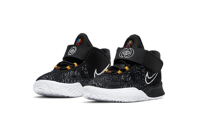 Nike Kyrie 7 Mid Top Basketball Shoes Black White Infant And Toddler CT4980-002