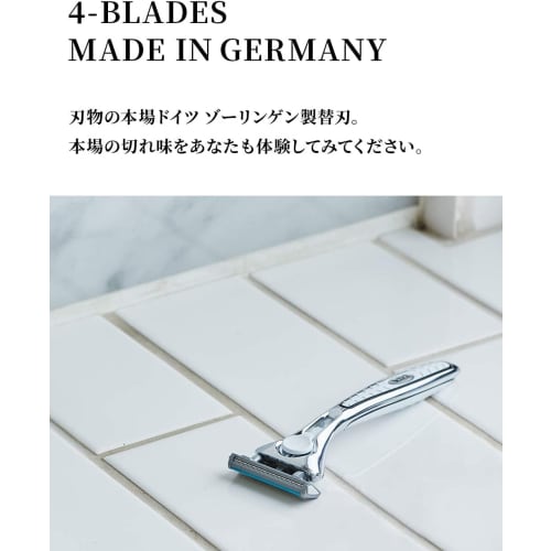 Schick Quattro 4 Titanium Holder (with Blade + 1 Replacement Blade) Men's Shaving Razor