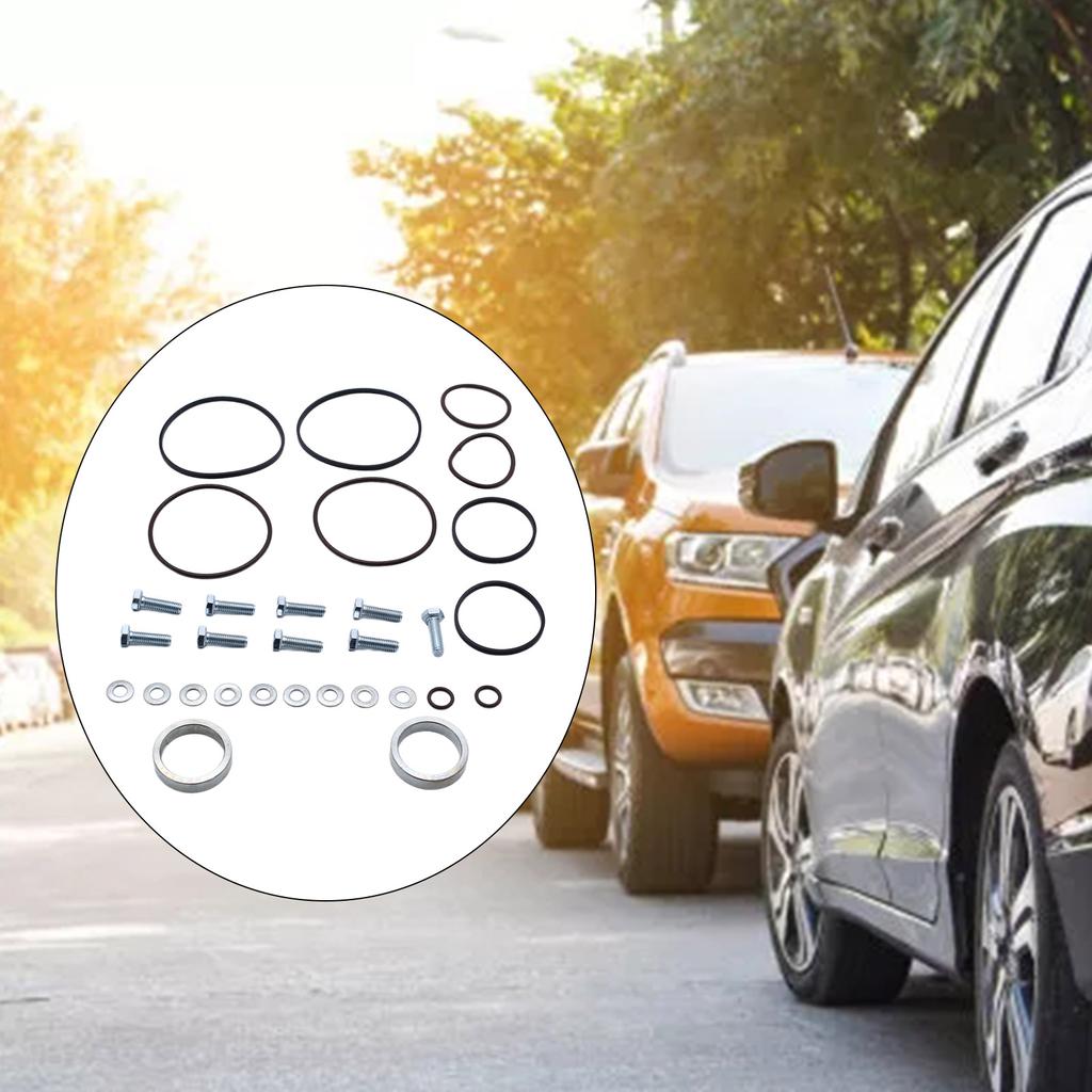 Zestaw podwójnych uszczelnień silnika samochodowego Podwójne uszczelnienia Vanos dla M52TU M54 M56 ze śrubami uszczelkami Akcesoria zamienne