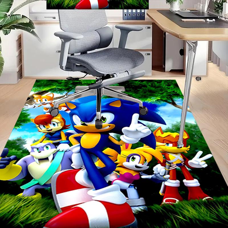 Sonic Adventure Friendship Carpet For Playroom Bedroom Living Room Sofa Home Decorkids Game Area Rug Nonslip Floor Mat
