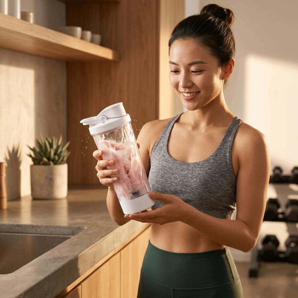 Wireless Design Automatic Mixing Cup 600ml Capacity Portable Mix Bottle Fitness Workout