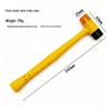 Detachable Double-Headed Hammer: Goldsmith & Silverware Manual Tool with Round Rubber Sledgehammer Head for Household Installation