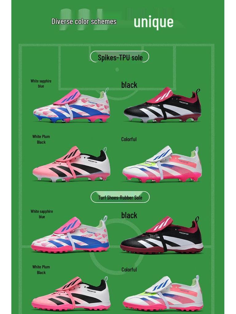 Unisex Fußballschuhe für draußen für Erwachsene & Kinder - Lange & Kurze Stollen für Kunstrasen