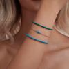 Silver Bracelet with Blue Crystals, Silver 925