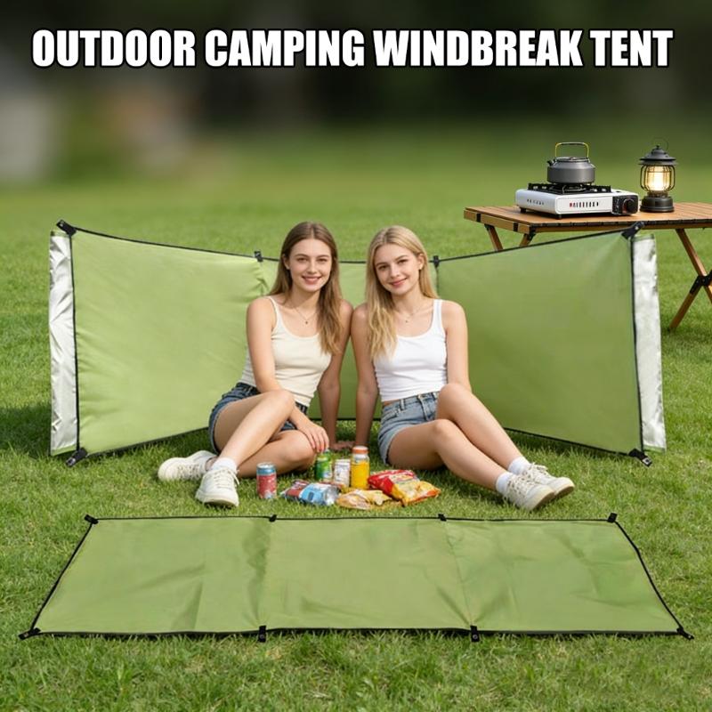 Multifunctional Outdoor Use Wind Barrier Screen Folding Tent Wind Shield Oxford Cloth Texture for Tents Large Design