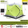 Hexagonal Cotton Ice Fishing Tent - Thickened, No Assembly Needed