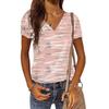 Summer Women's T-shirt Camouflage V-neck T Shirt Ladies Fashion Short Sleeve Tops Retro Streetwear Fashion Clothes Female Casual