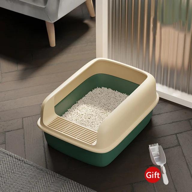 Cat Bedpans Small Size Pet Sandbox for Cat Anti-Splash Cats Toilet Pet Sandbox Kitten Tray Bedpan Cleaning Cat Supplies