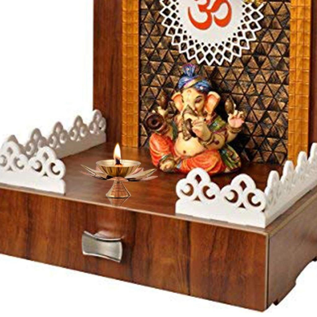 Set of 12 Brass Diya for Puja - Diyas Lamp Lotus Shape - Deepak for Pooja - Gift