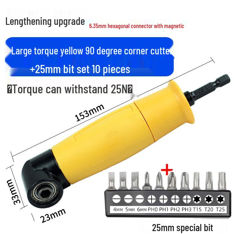 90° Hochdrehmoment Flexwellen-Adapter für Bohrmaschine & Schraubendreher