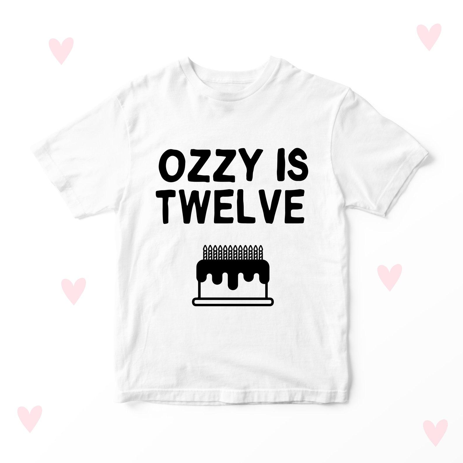 Personalized 12th Birthday T-Shirt: Kids Party Outfit 110