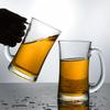 360ml Thick Bottomed Wheat Beer Glass Transparent Craft Beer Glass with Handle Heat Resistant Tea Cup Party Drinkware Water Mug
