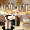 3L Deep Fryer Pot Small Stainless Steel Deep Frying Pot  Fish Pot Japanese Tempura Fry Pot for Kitchen French Fries Chicken