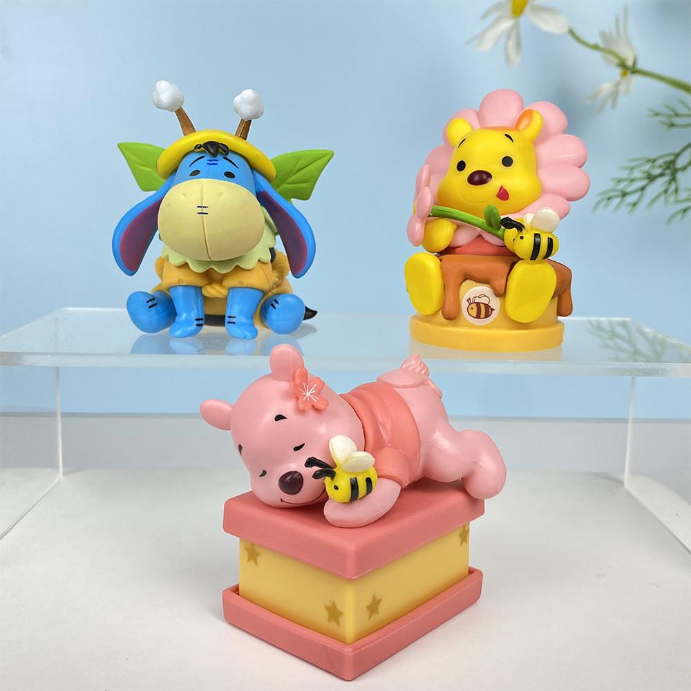 Bear Pooh Piglet Tigger Eeyore Honey Cake Character Food Series Ornament Model